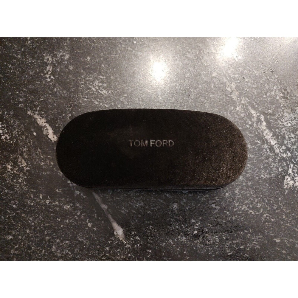 TOM FORD Velvet Hard Black/Chocolate Brown Clamshell Glasses Case-Case ONLY